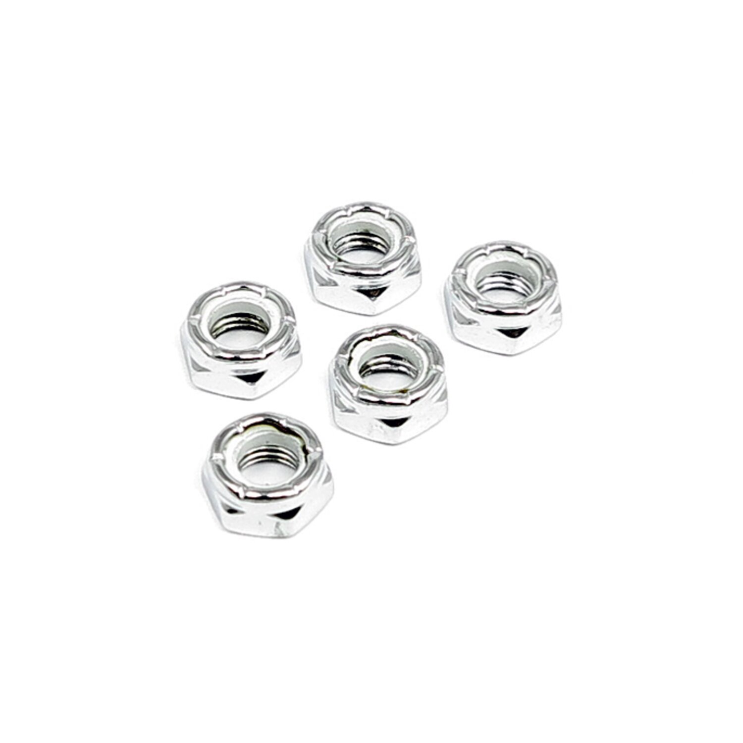 Jam lock nut chrome, 1/2-20, Silver