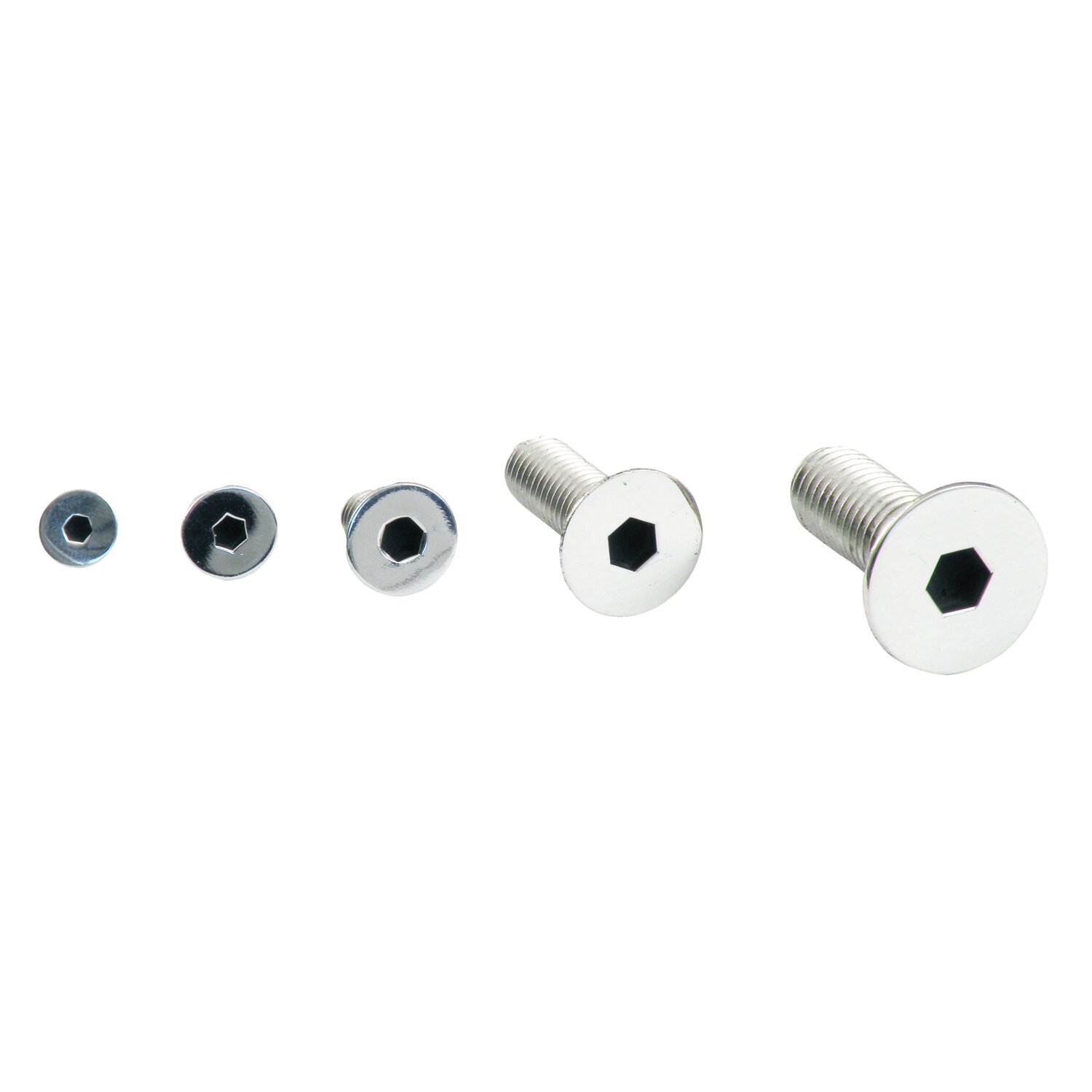M10 x 30mm flathead allen bolt, pol. ss, Polished