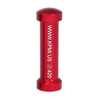 Red anodized 6061-T6 aluminum. For 0.420" valve stem size. made to outlast the plastic ones by far. Color coded and laser etched with valve stem size for clear identification. Designed to fit OEM style valve seals.