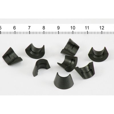 Specialty item. Fits Kibblewhite Precision Machining 15° angled top collars only. Repl. none. Used in KPMI .600" lift 524504, 524505, 524514 and 524513 dual spring kits. Includes 4 pairs of valve keepers, to service one engine.