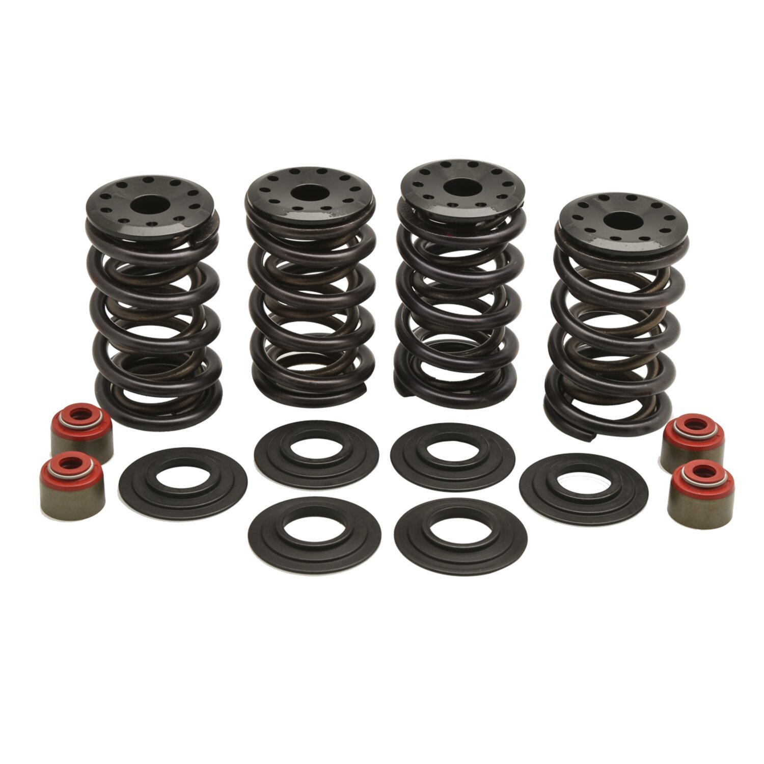KPMI, valve spring kit. .600" lift. Steel top collars