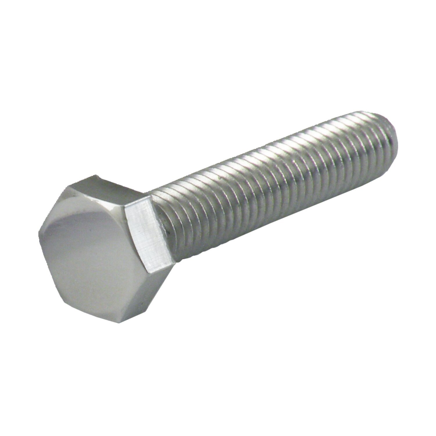 M6 x 100mm hex bolt, pol. stainless, Polished