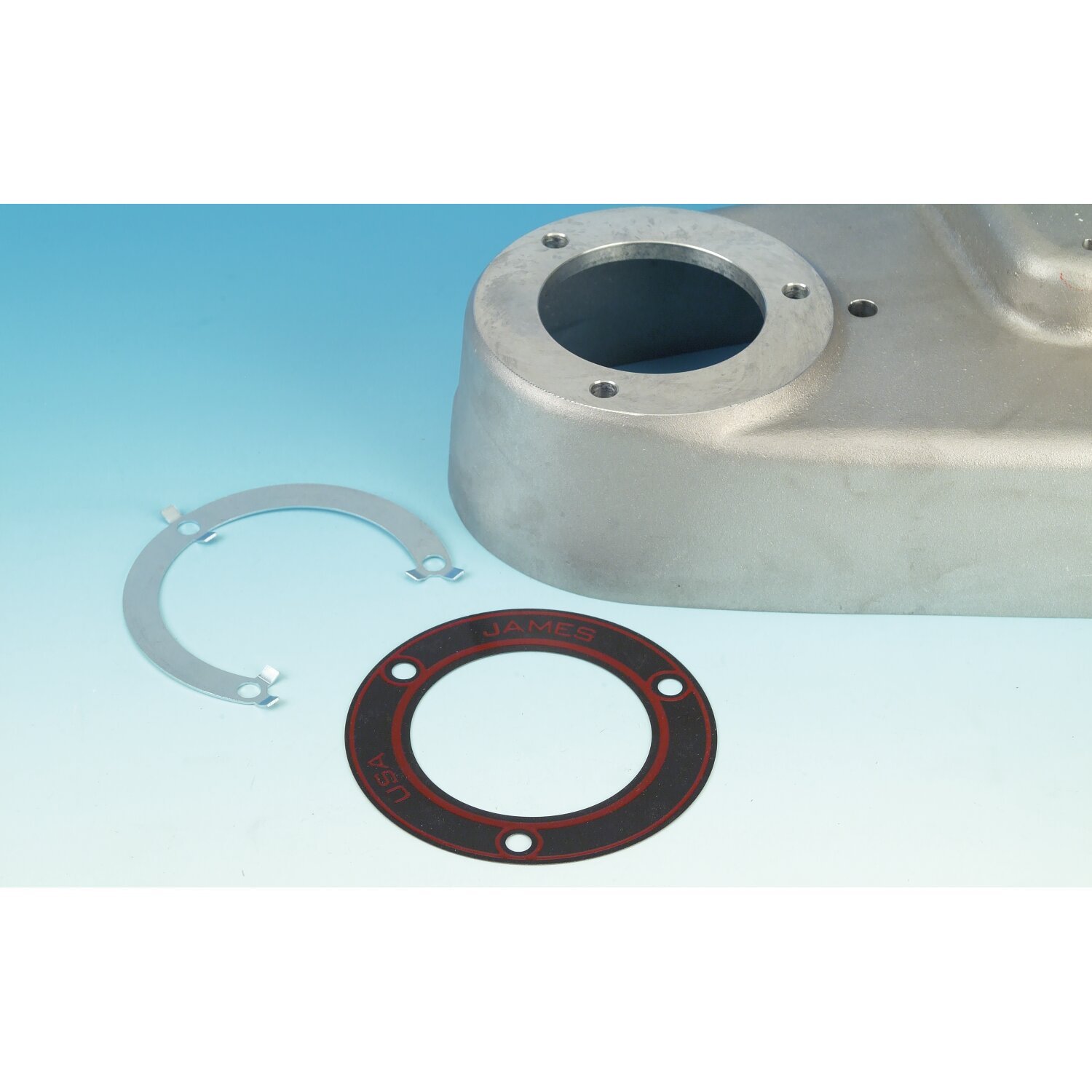 James, gasket & lock plate kit. Crankcase to inner primary