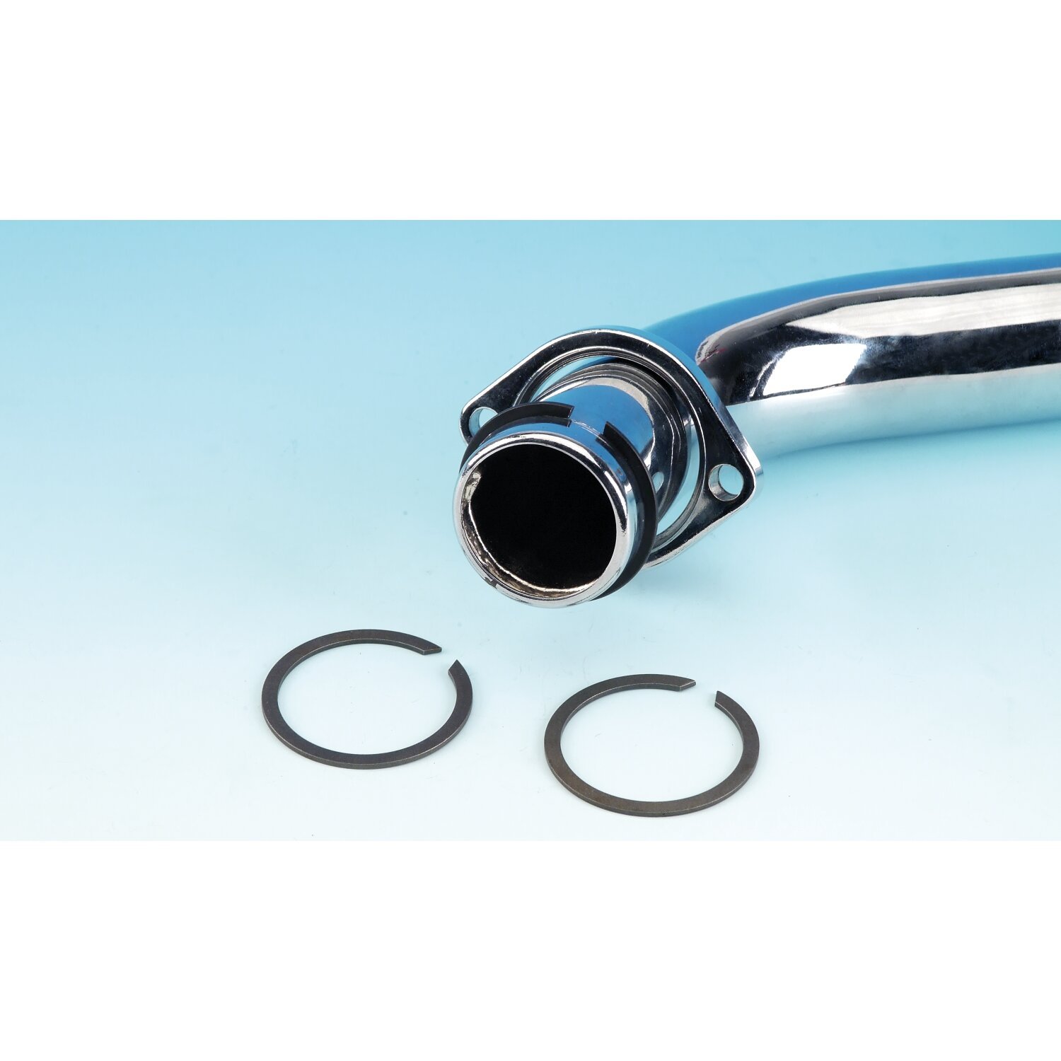 James retaining rings, exhaust flange