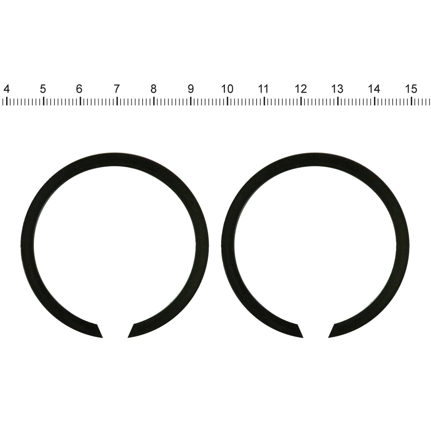James retaining rings, exhaust flange