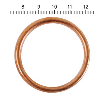 Copper, round crush ring style. 
Custom replacement for OEM 65324-83, 65324-83A