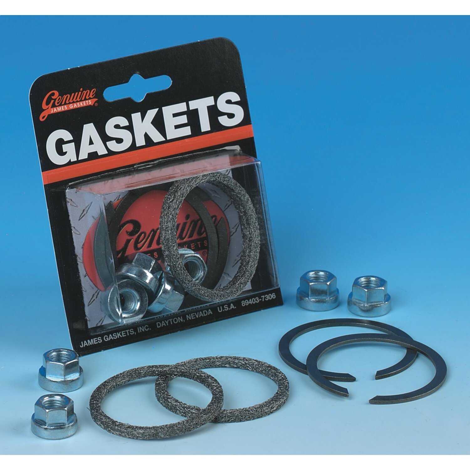 James, exhaust gasket & mount kit. Wire/Graphite gaskets