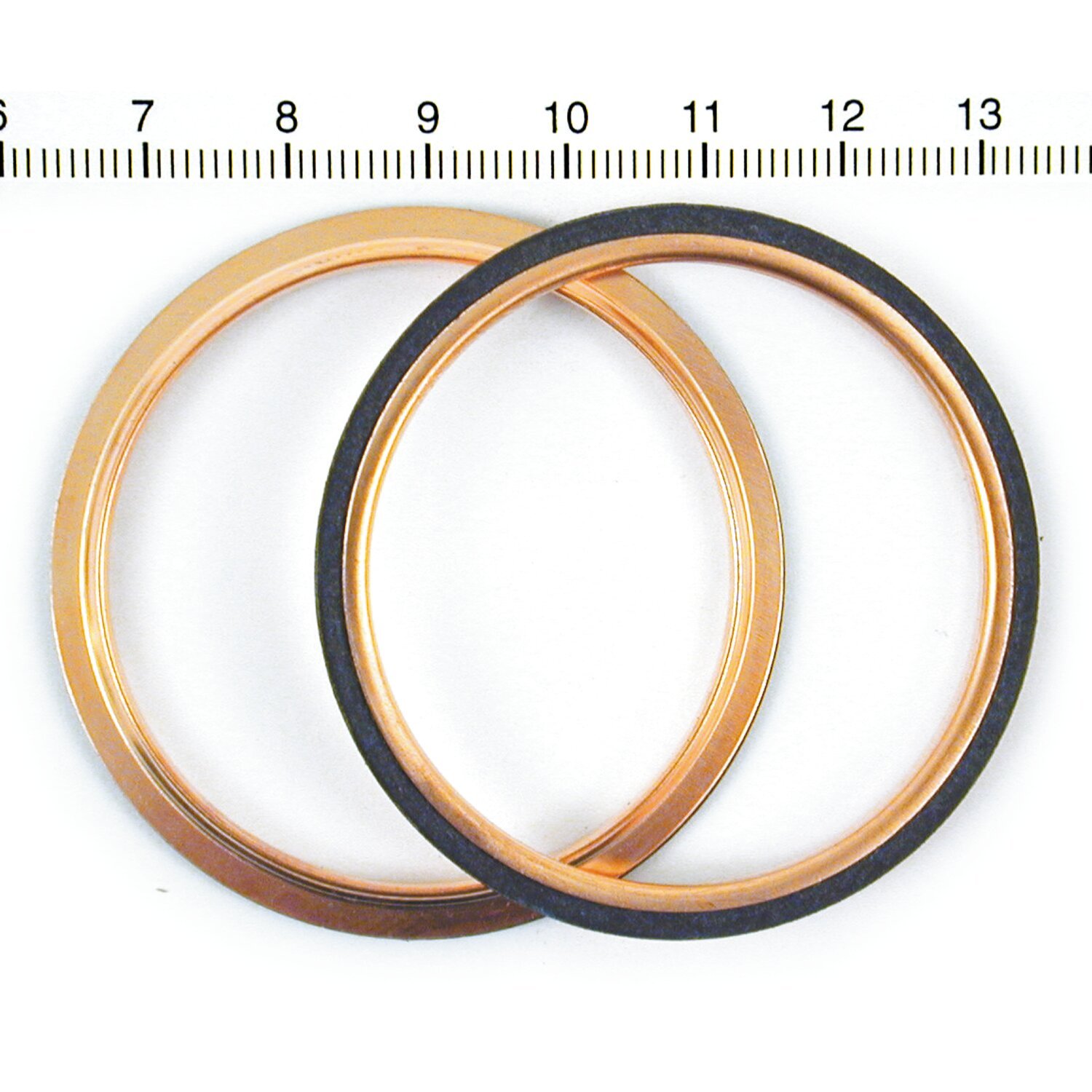 James, round copper exhaust gasket set (pr), Bronze