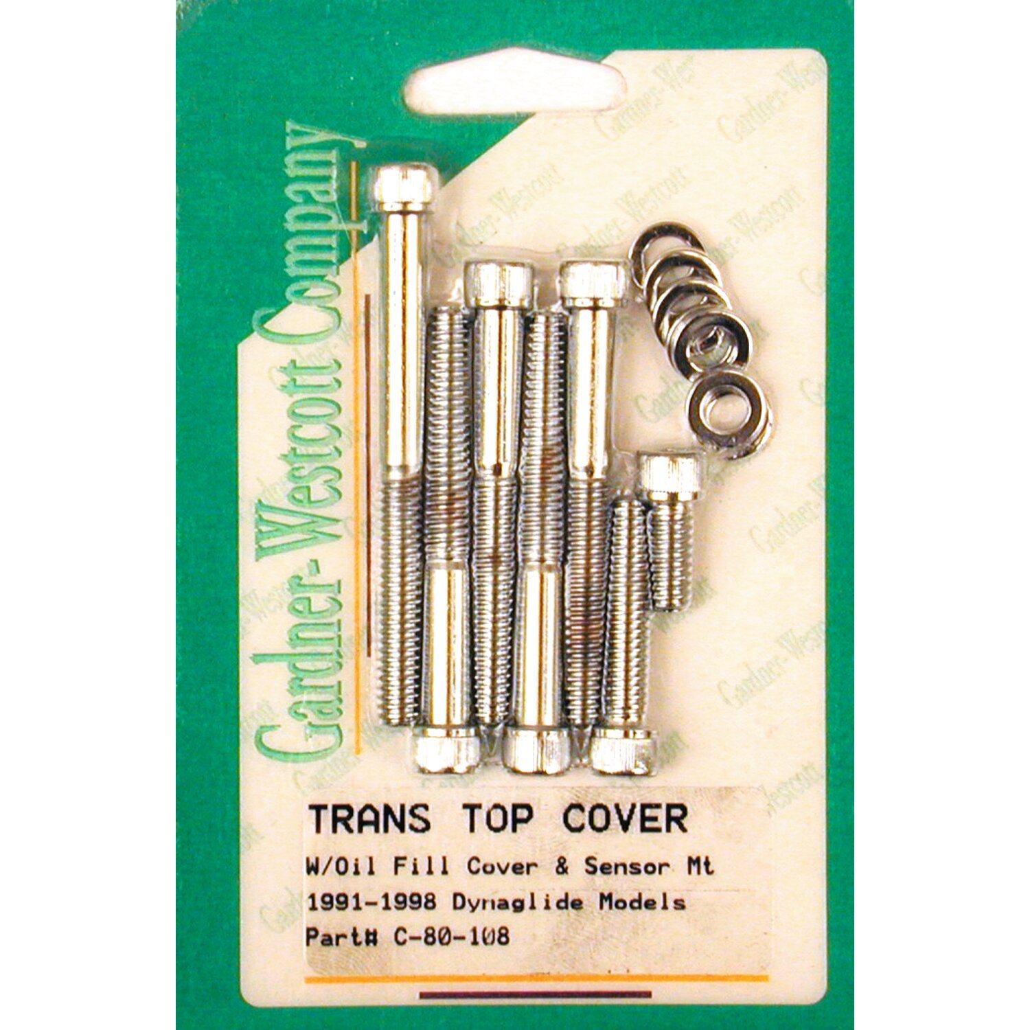 GW, transmission top cover mount kit. Allen, Chrome
