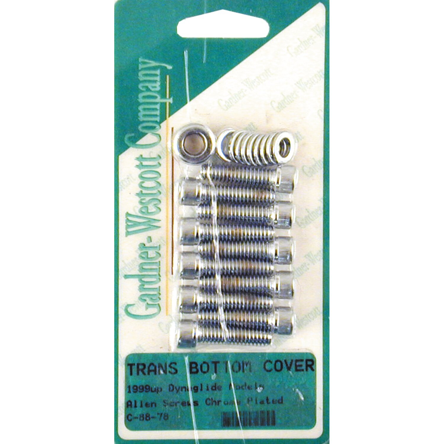 GW, transmission bottom cover screw kit. Chrome Allen