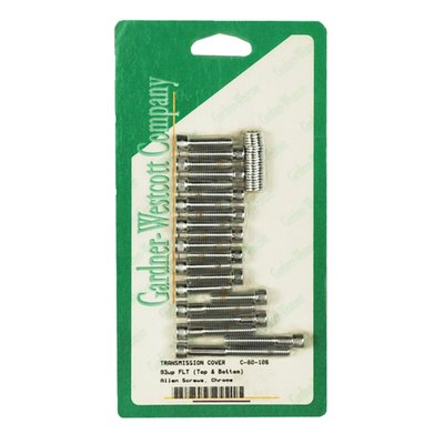 Chrome.
Includes oil filler spout cover and speedo sensor mount bolts.