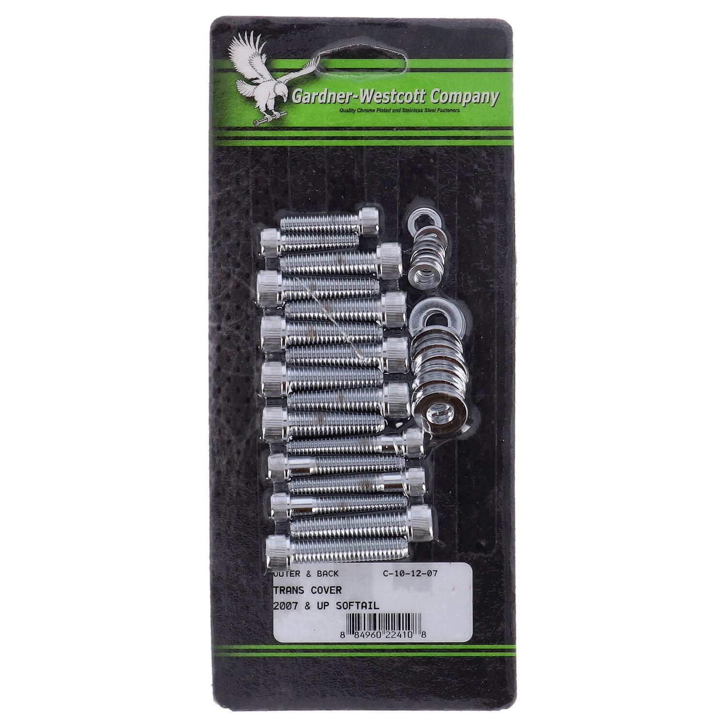 Transmission side cover screw kit, Chrome