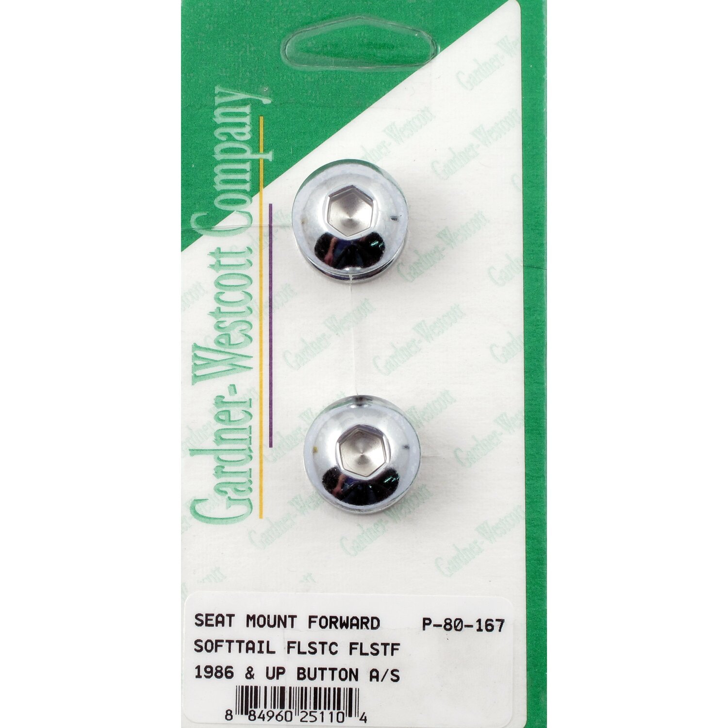 Gardner-Westcott, solo seat mount bolt kit, Plain