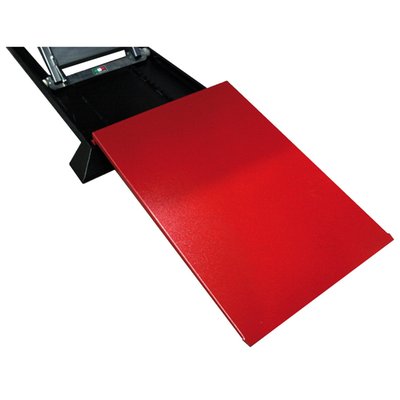 Red powder coated. Optional for 3-wheeled vehicles; Compatible with all Bike-Lift Absolute 756 motorcycle lift models; Dimensions: 77cm wide x 110cm long