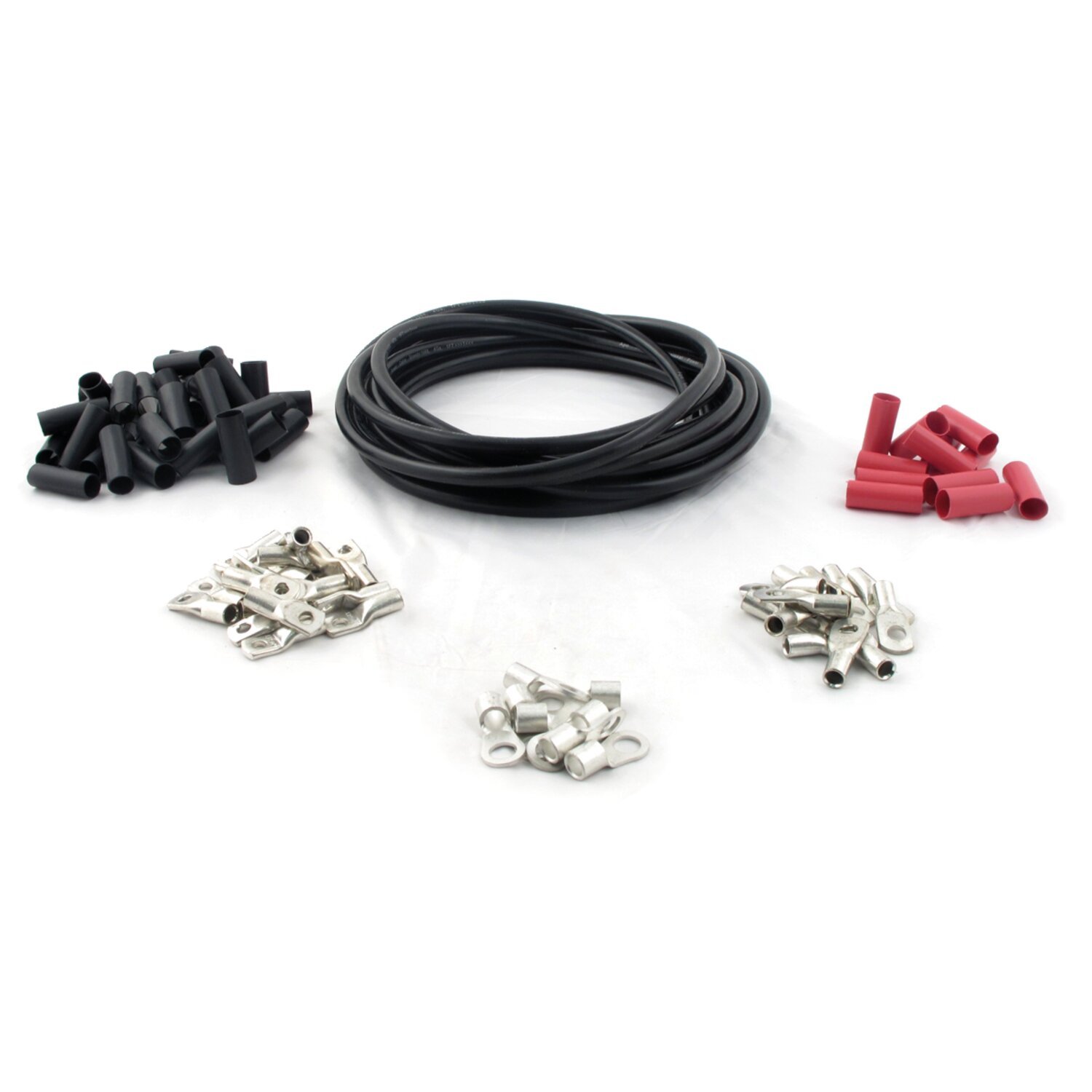 All Balls, custom 25 foot battery cable kit, Black