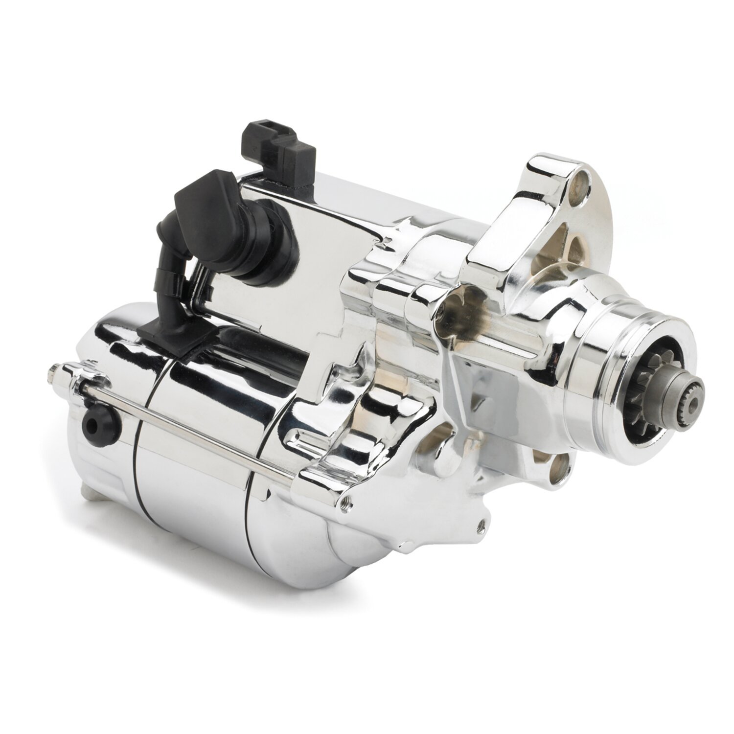 All Balls, high torque starter motor 1.4KW, Silver, Chrome