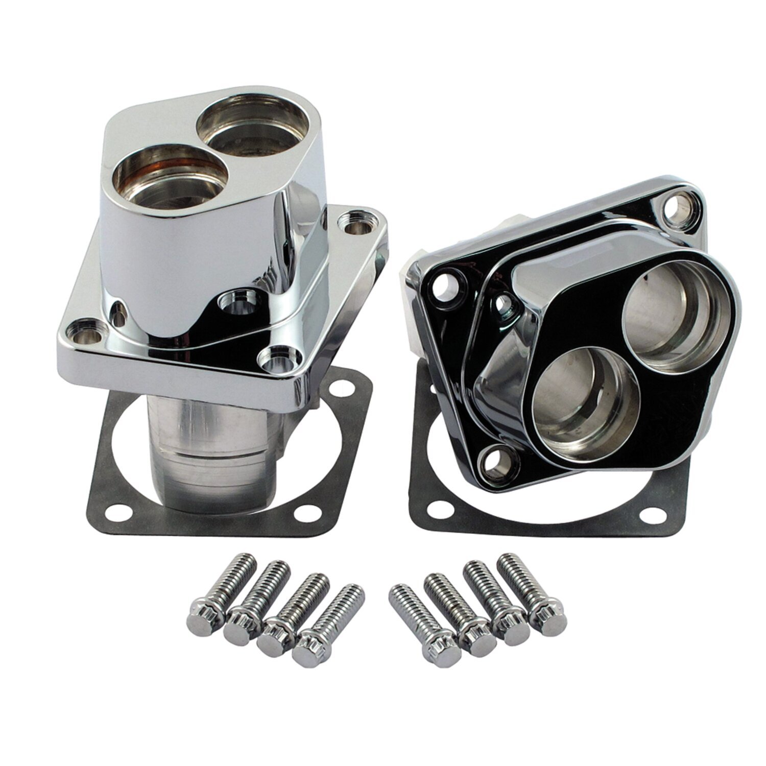 S&S, 84-99 billet tappet block set front/rear, Chrome