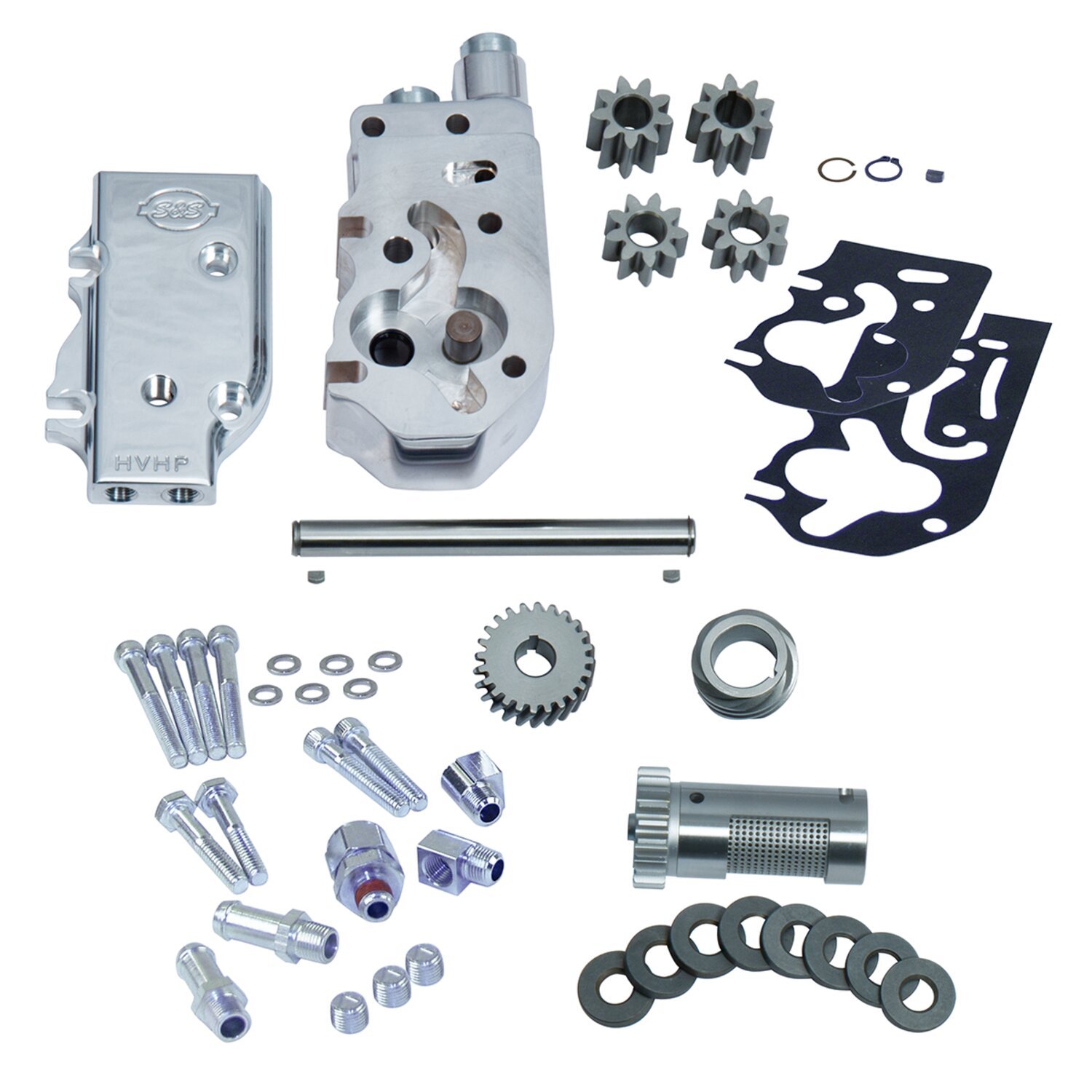 S&S, HVHP oil pump kit with gears. Universal cover