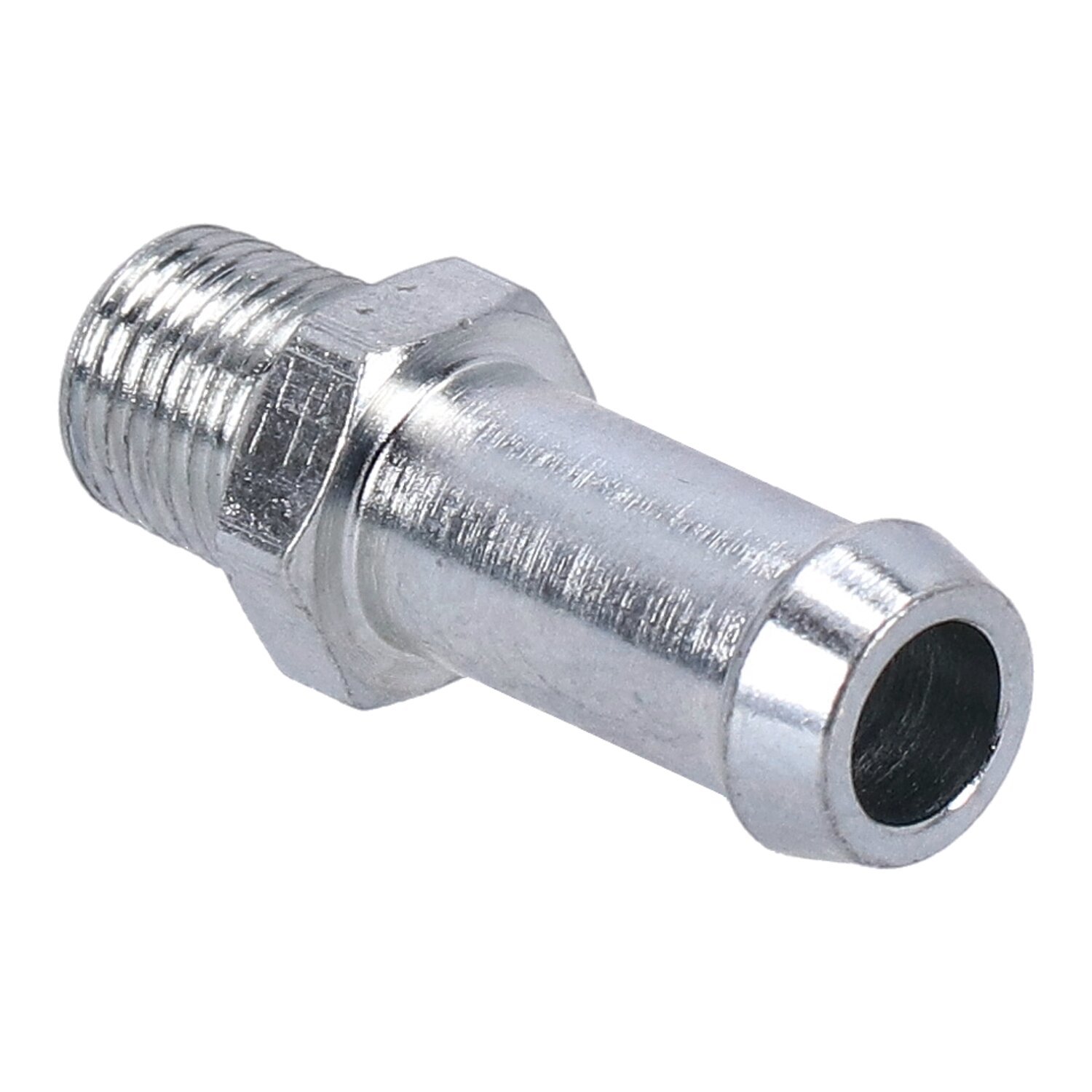S&S, oil line fitting, straight. Zinc