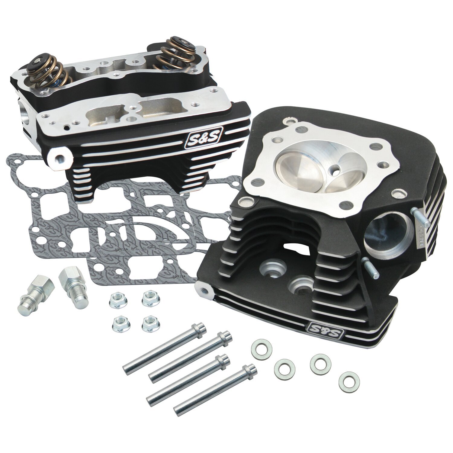 S&S, SuperStock cylinder head kit, Black, Matte
