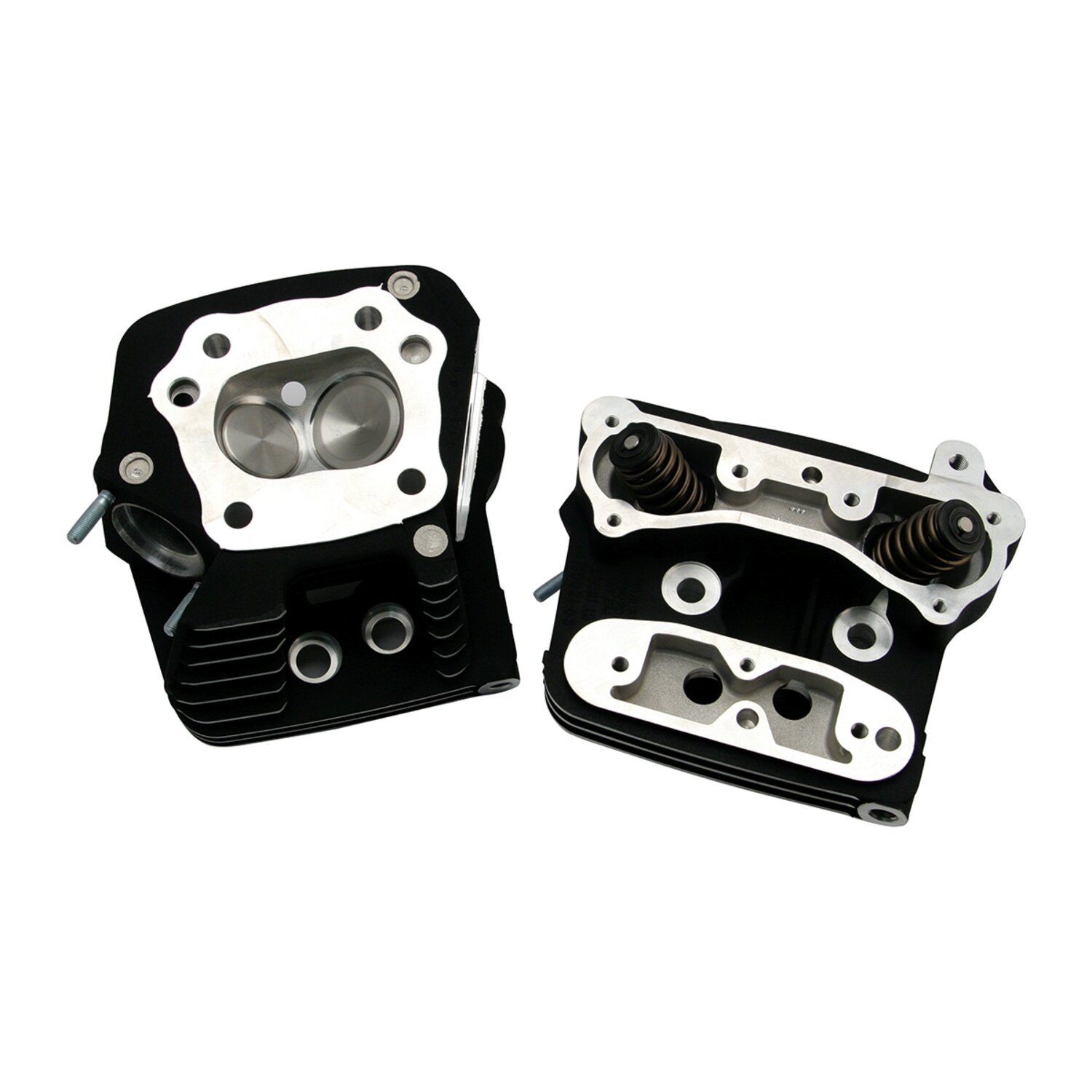 S&S, SuperStock Evo cyl. head kit. Black, Matte