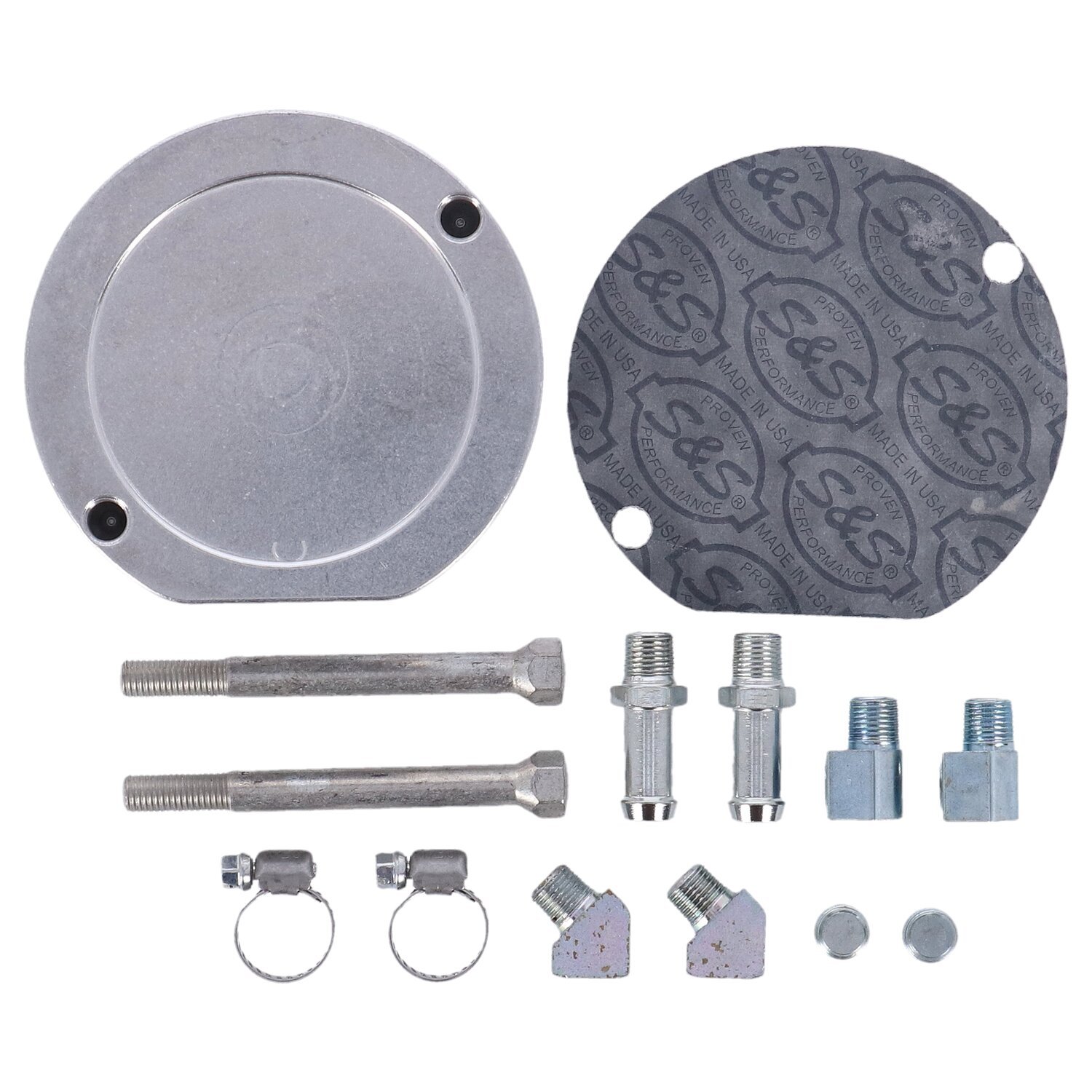 S&S, XL Sportster billet oil filter mount kit. 1/4" bolts