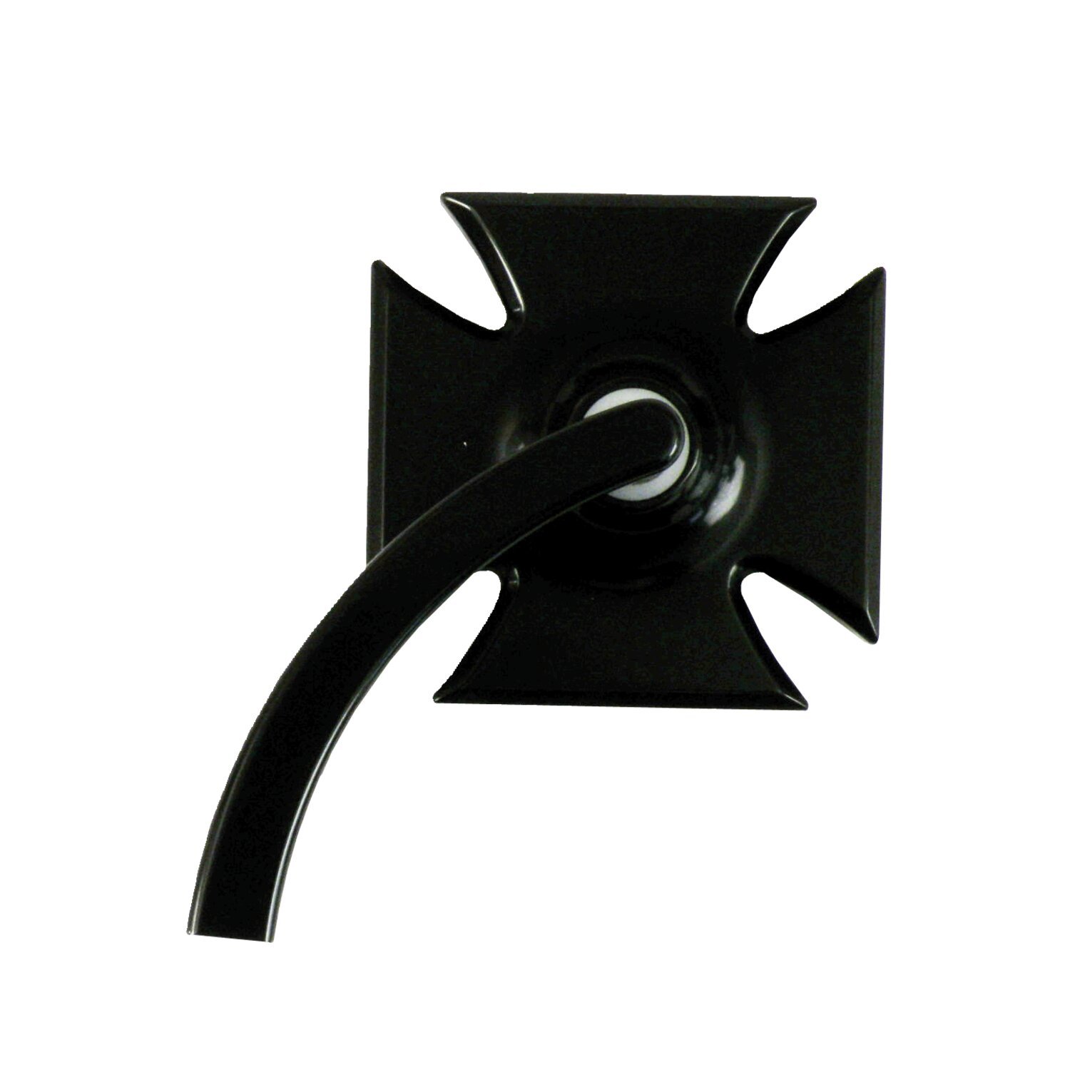K-Tech, maltese cross mirror, Black, Matte