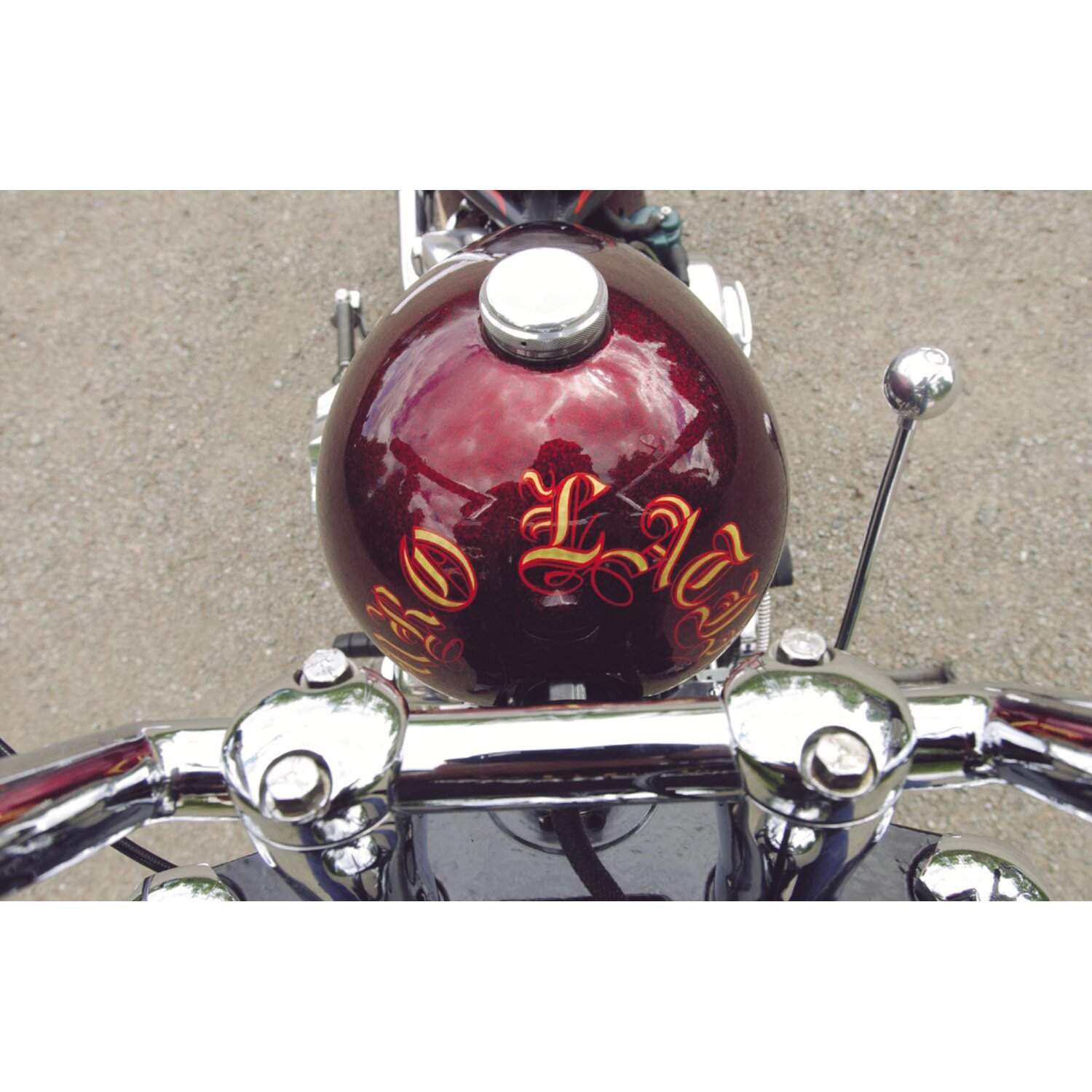 Kustom-Tech, weld-in gas cap. Aluminum Smooth