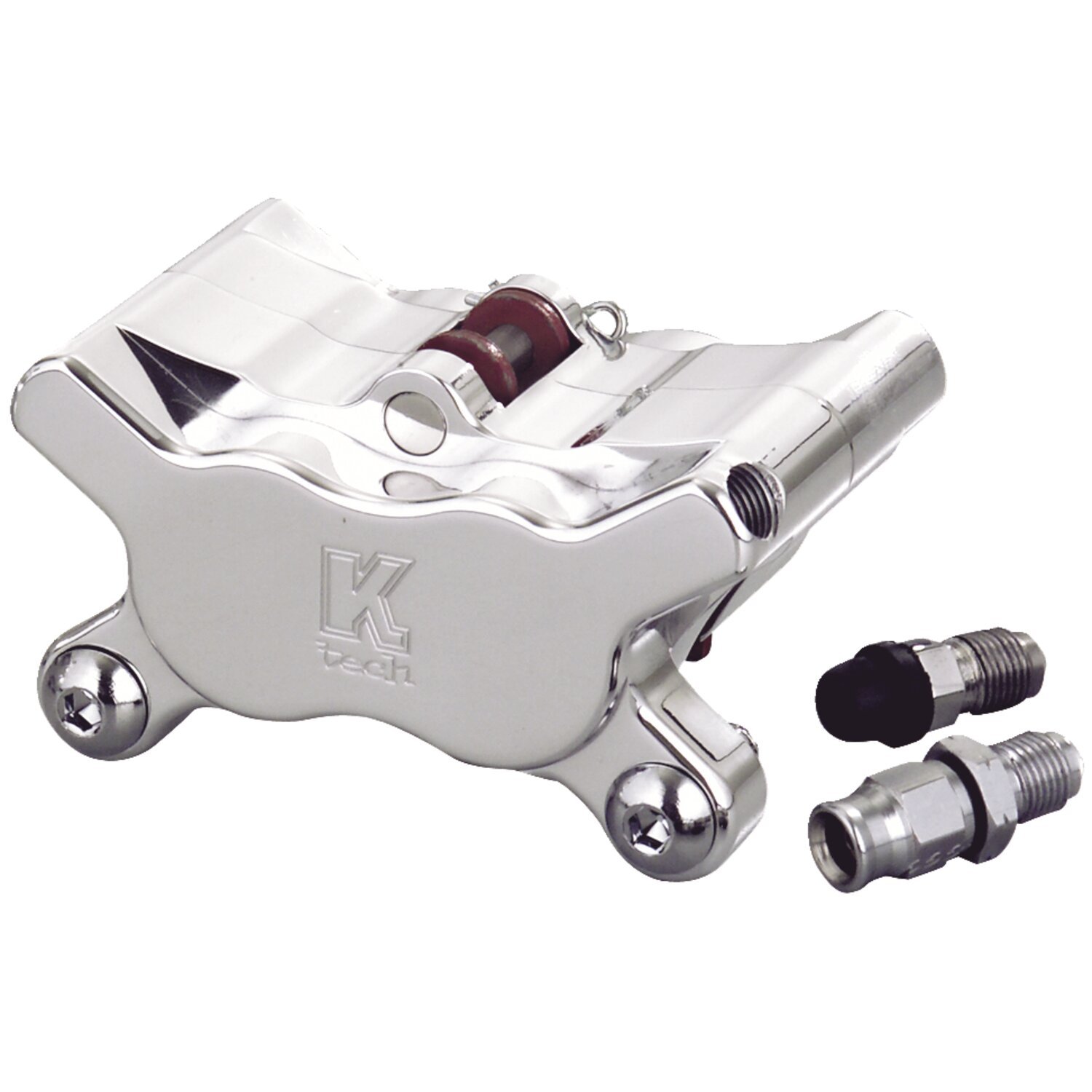 K-Tech 4-piston brake caliper, Polished
