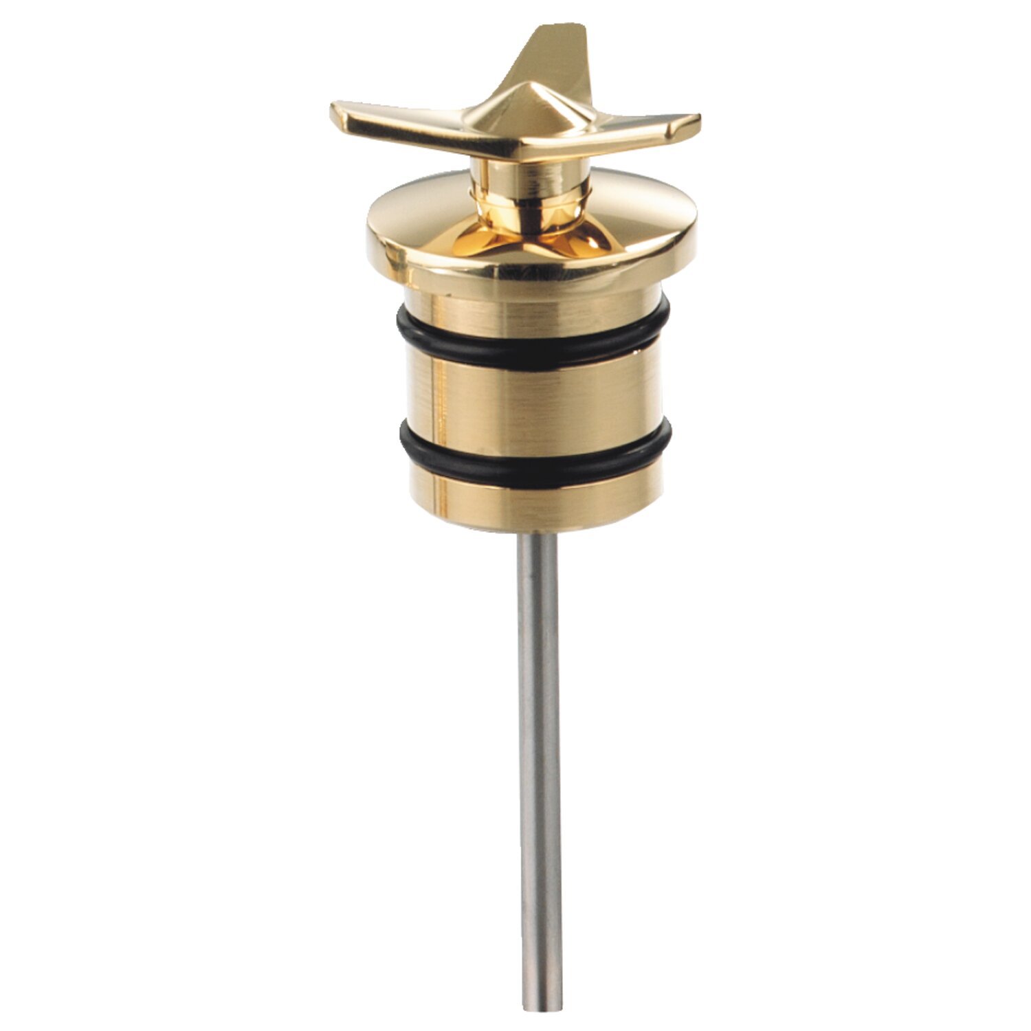 Kustom Tech, Spinner oil tank plug, Brass, polished