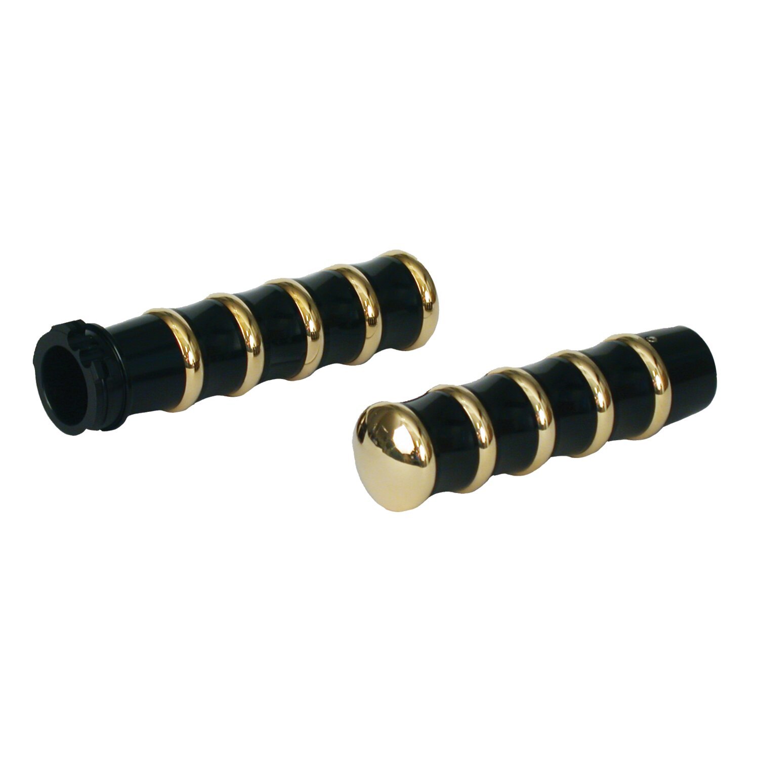 K-Tech, 'vintage' throttle grips, Black, Polished