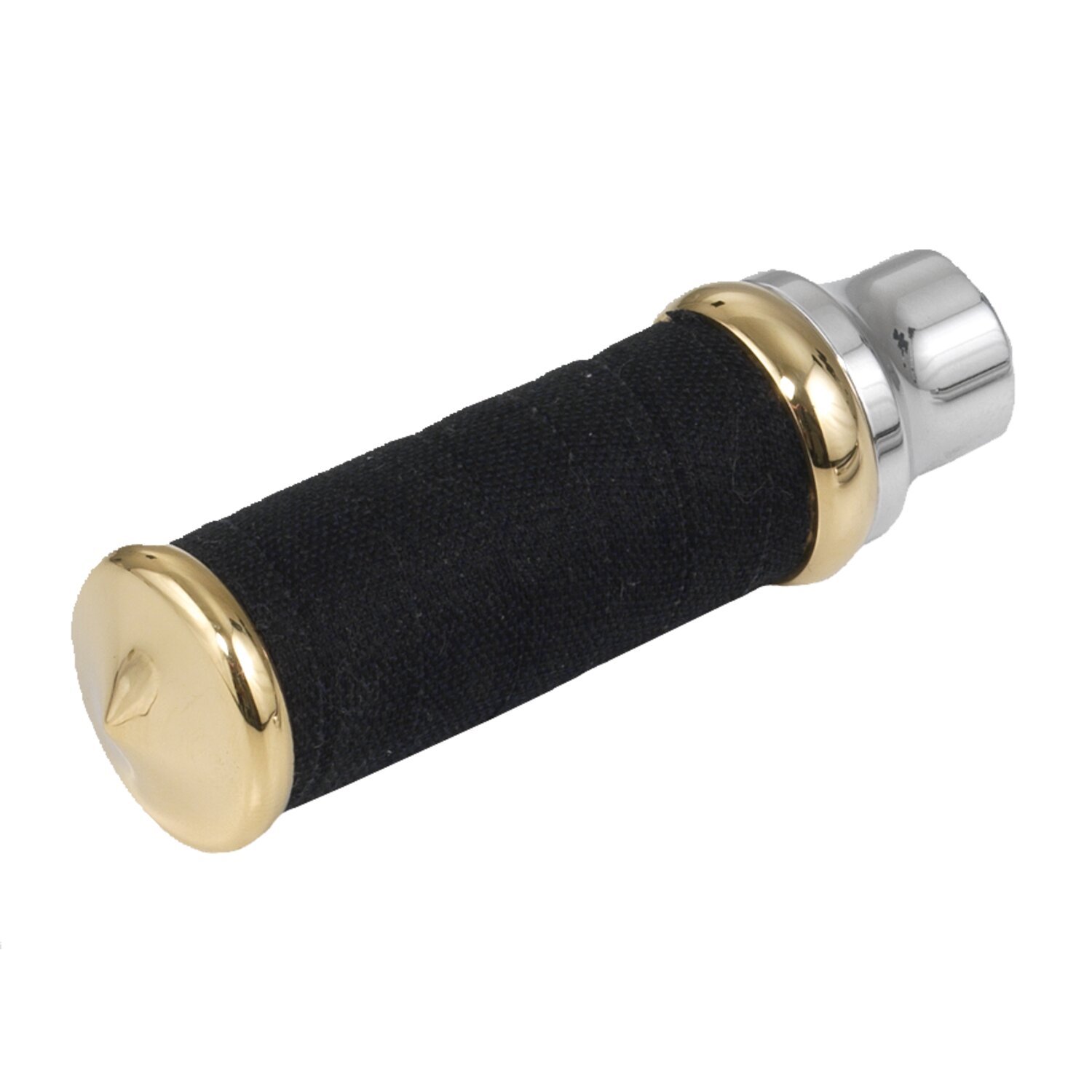 K-Tech, Fabric Tape shift/brake peg. Polished & Brass, Black