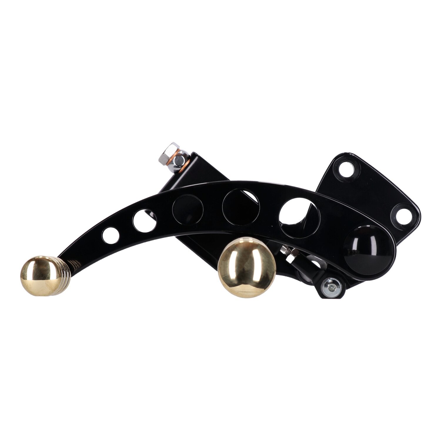 K-Tech, Vintage Style forward controls. Black & brass