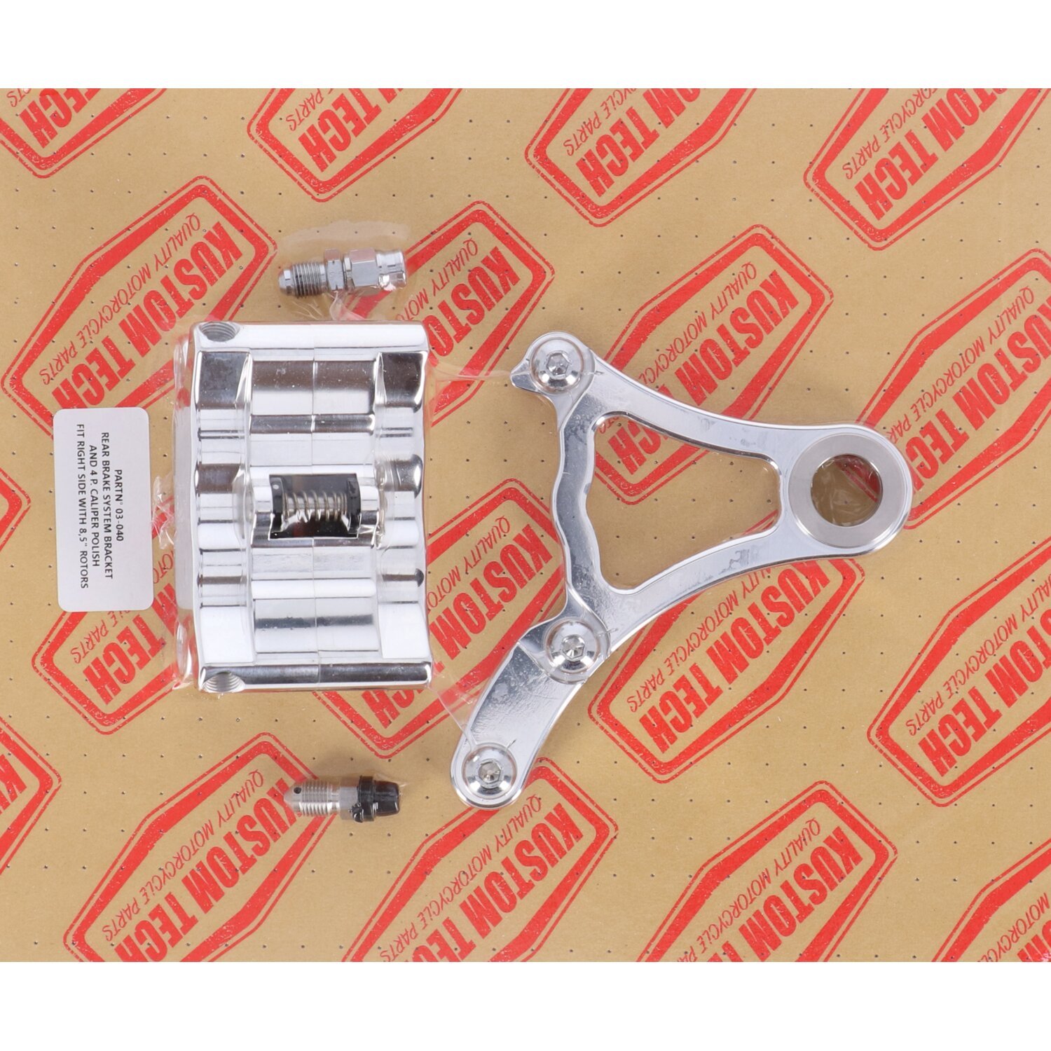 K-Tech, rear brake system, Polished