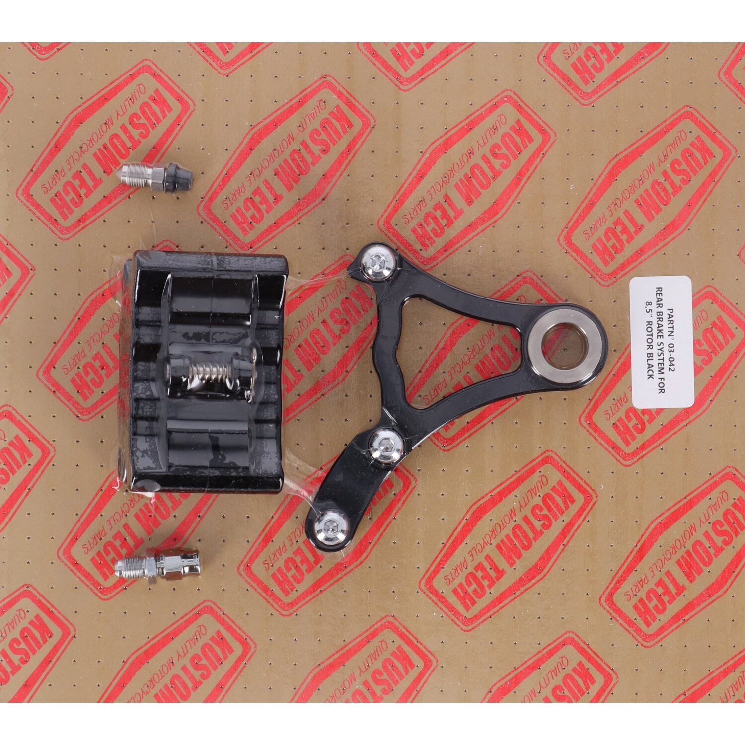 K-Tech, rear brake system, Black, Black Anodized