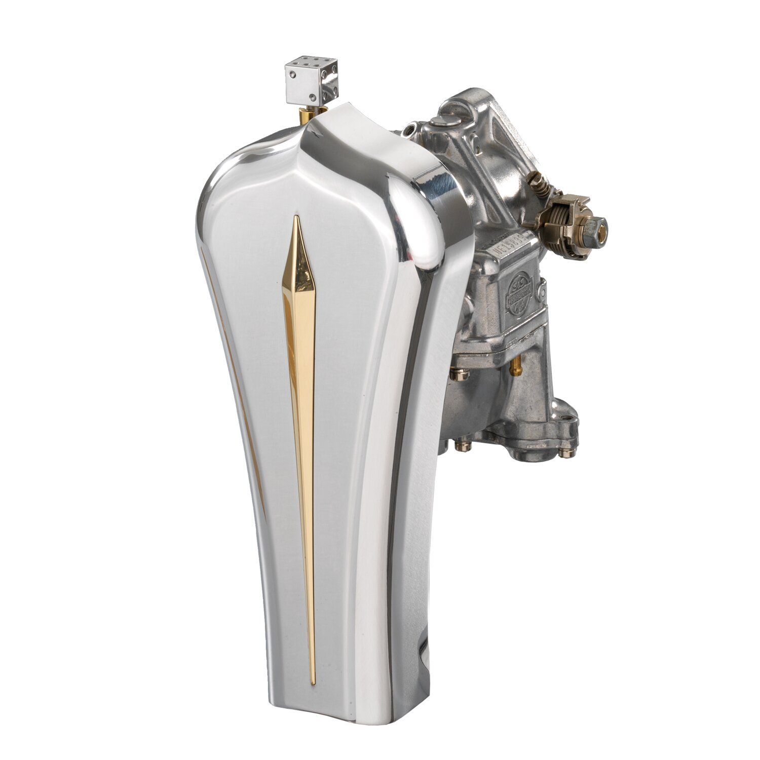 Kustom Tech, Nostalgia air intake. S&S carb, Silver, Polished
