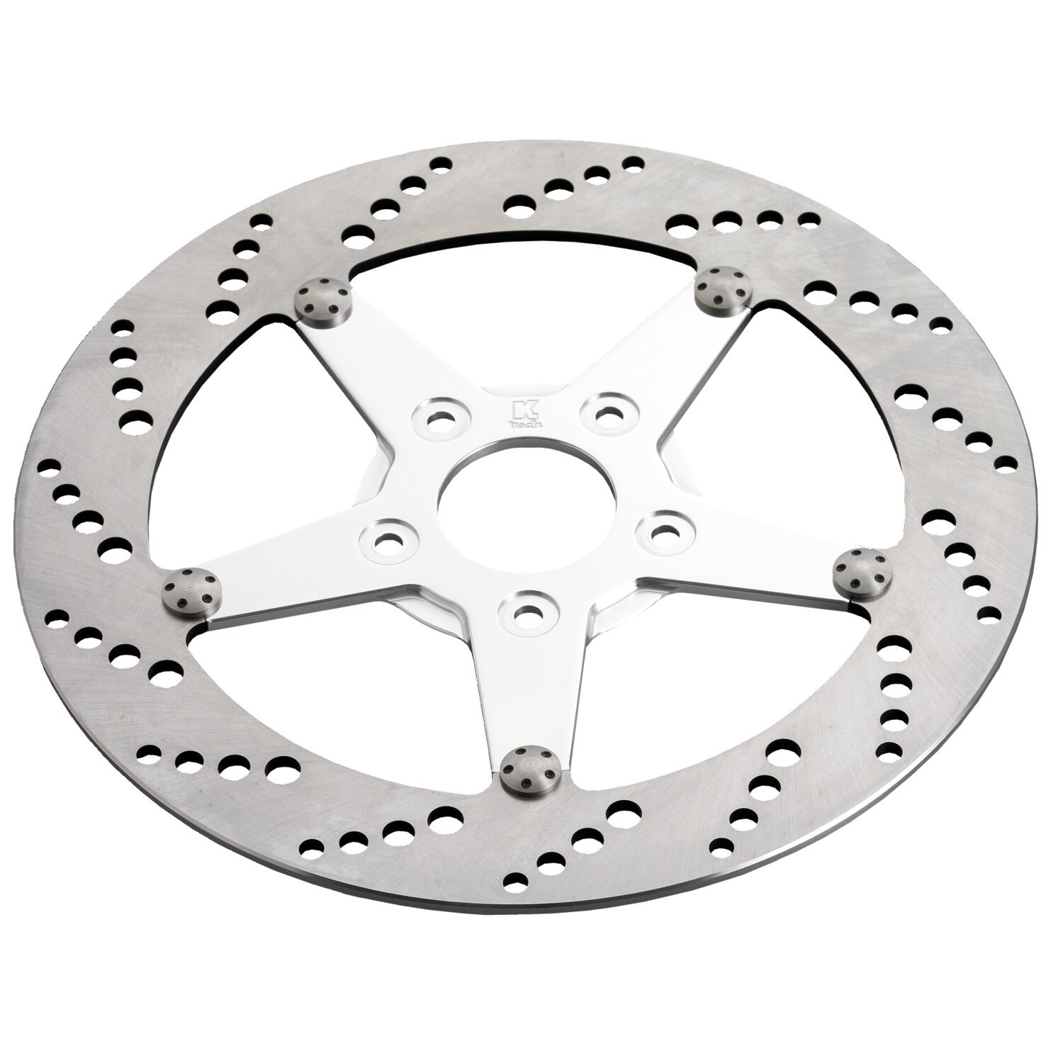 K-Tech front left brake rotor 11.5" stainless, polish center