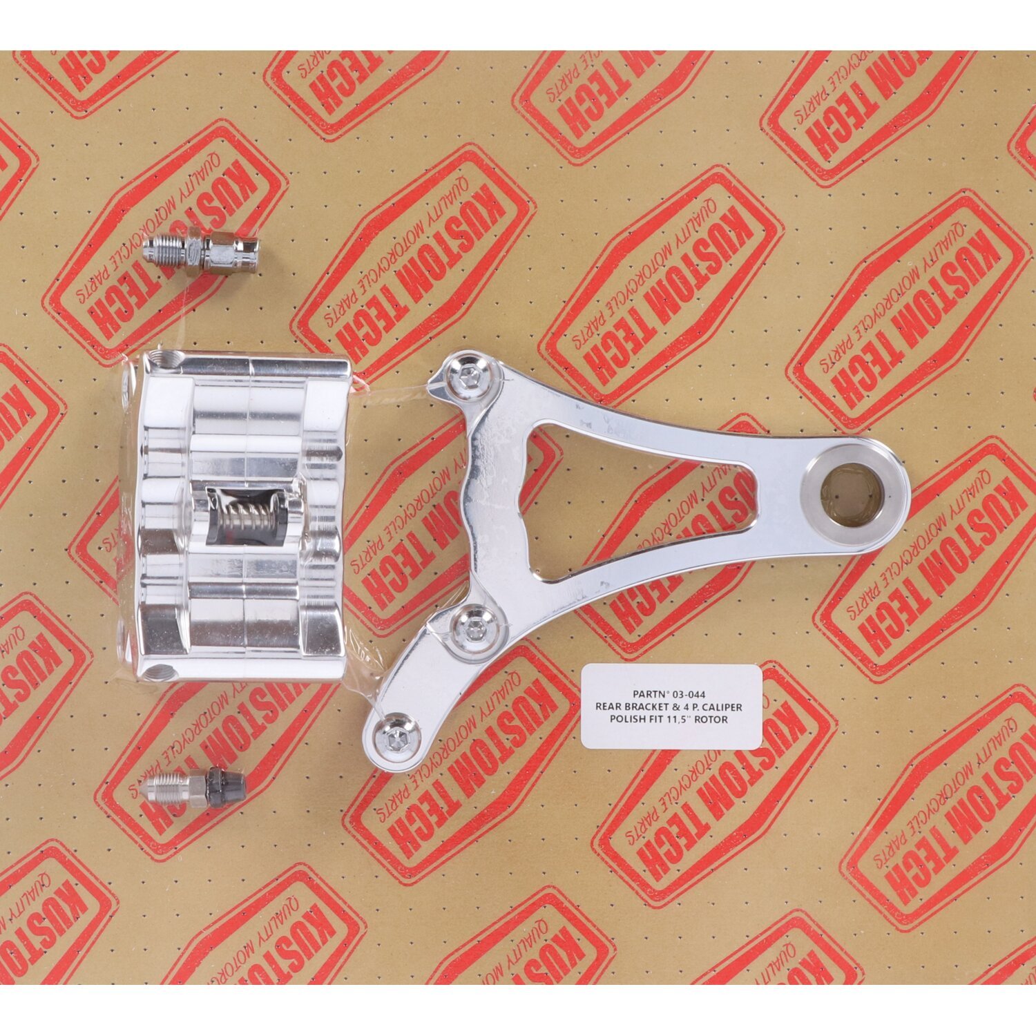 K-Tech, rear caliper & bracket, Polished