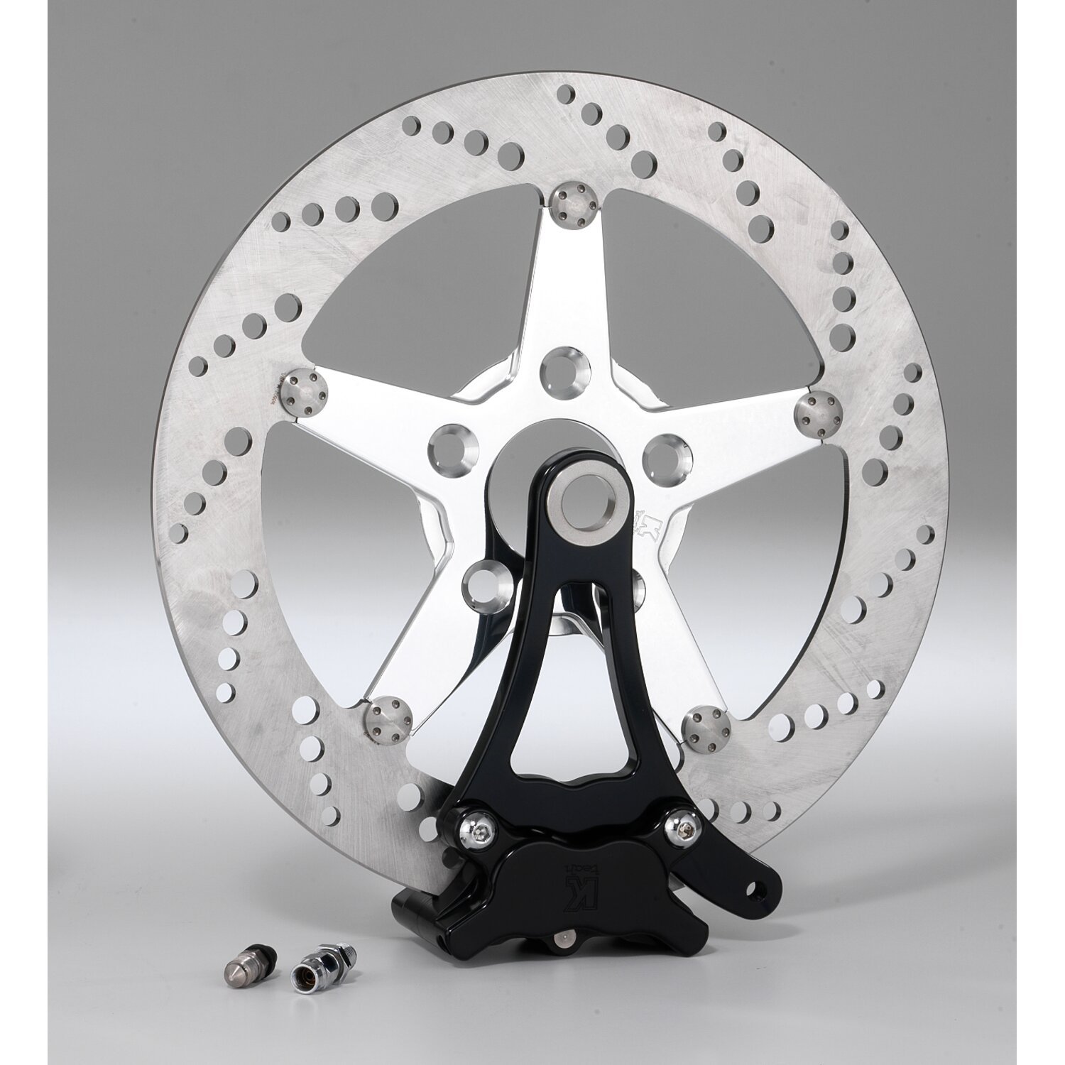K-Tech, rear caliper & bracket, Black