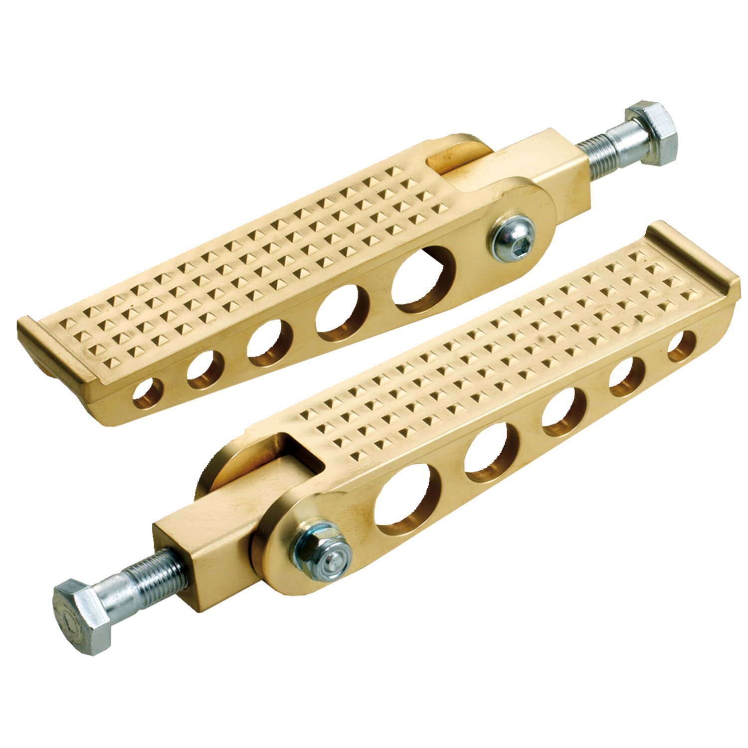 Kustom Tech, cast brass knurled footpeg set