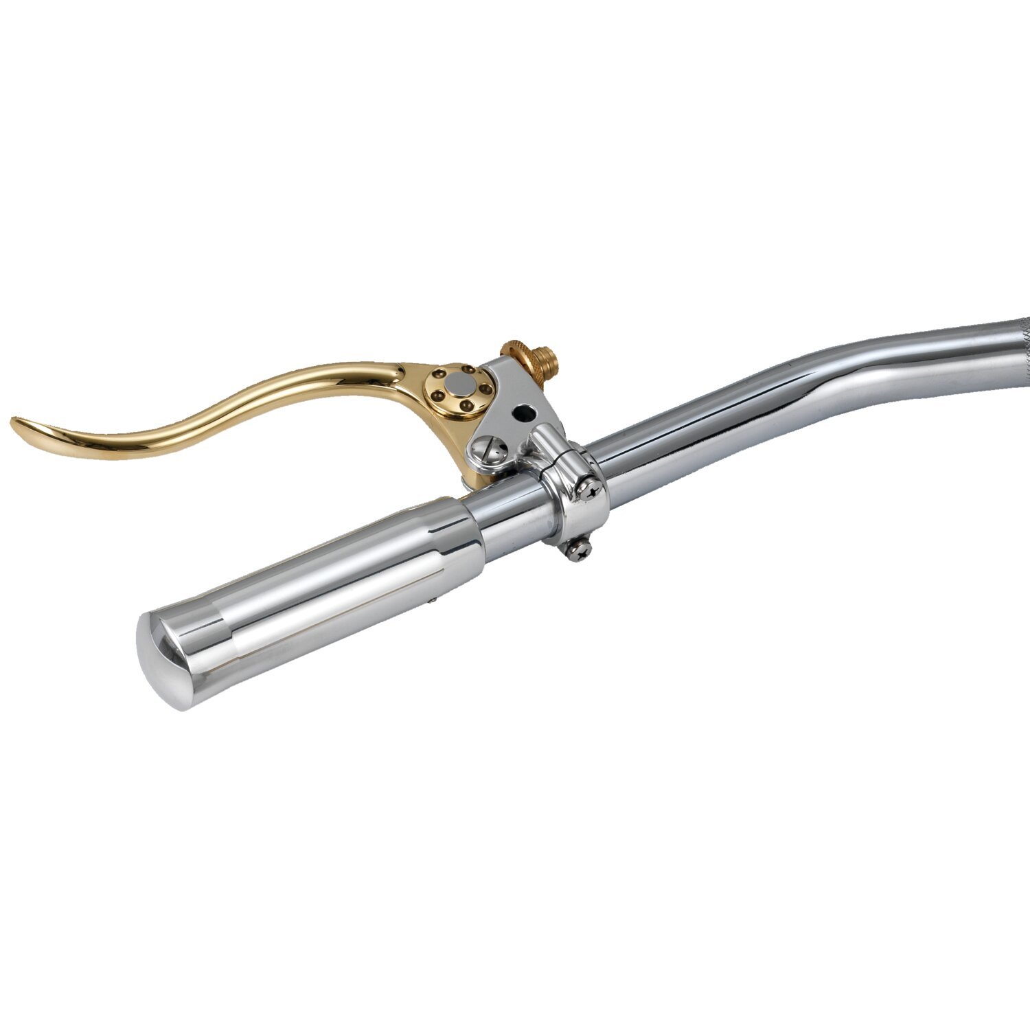 K-Tech, DeLuxe mechanical clutch lever assembly. Brass/alu, Polished
