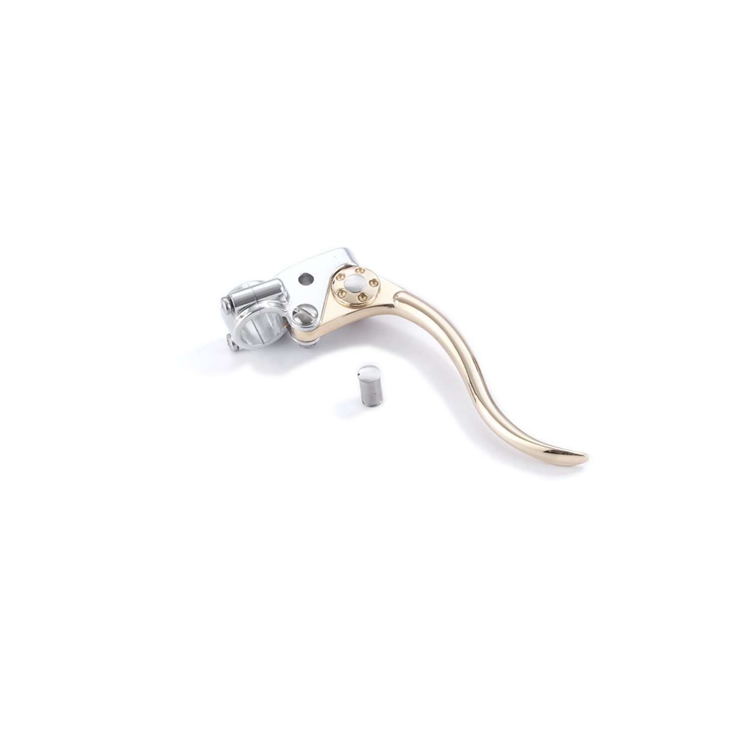 K-Tech, DeLuxe mechanical brake lever assembly. Brass/alu, Polished
