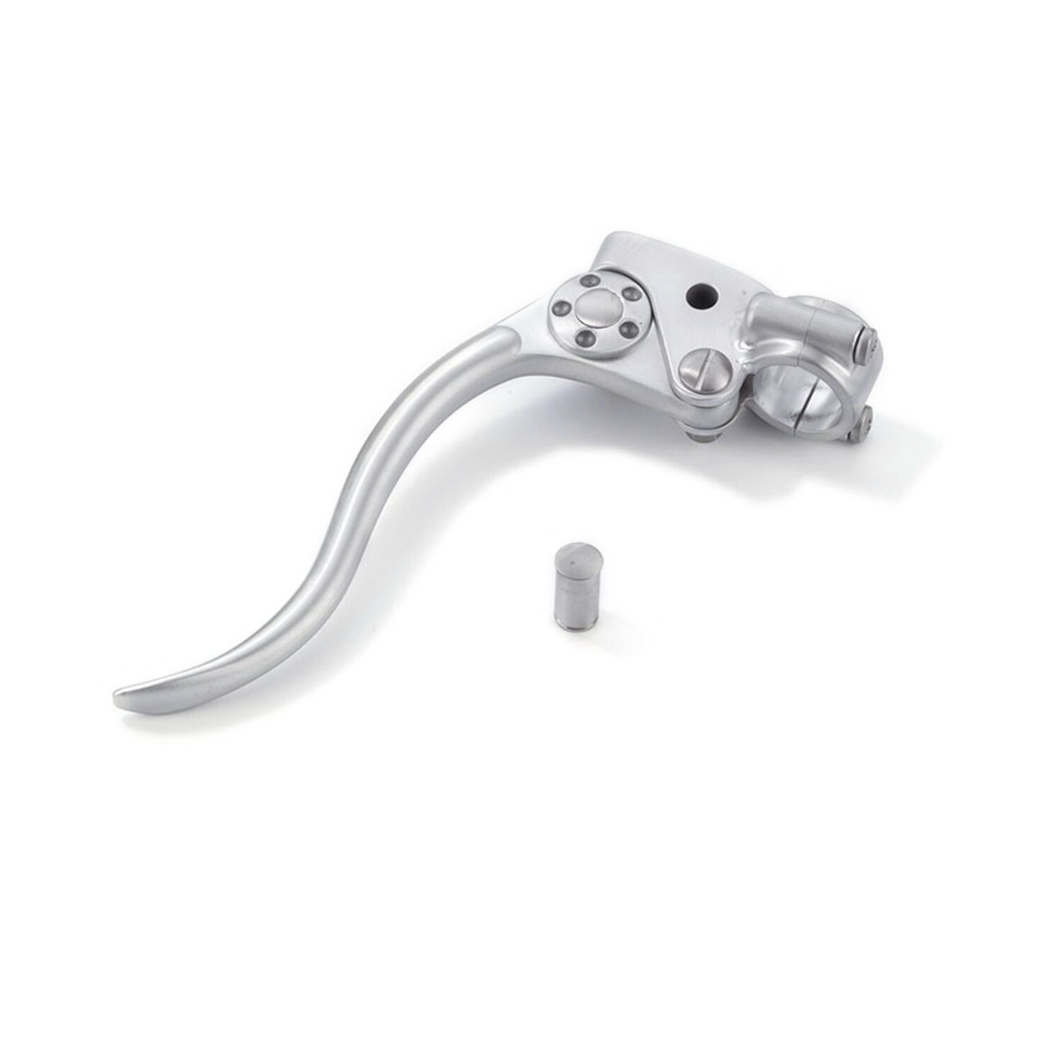 K-Tech, DeLuxe mechanical clutch lever assembly, Silver, Satin