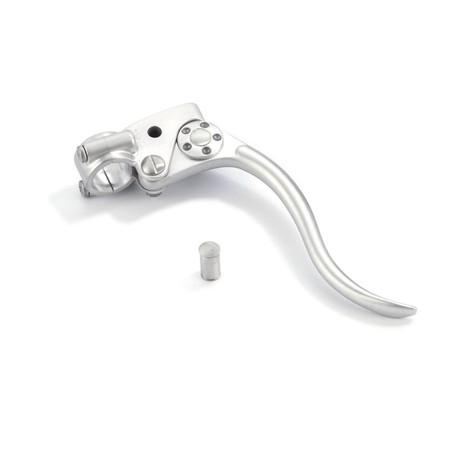 K-Tech, DeLuxe mechanical brake lever assembly, Silver, Satin