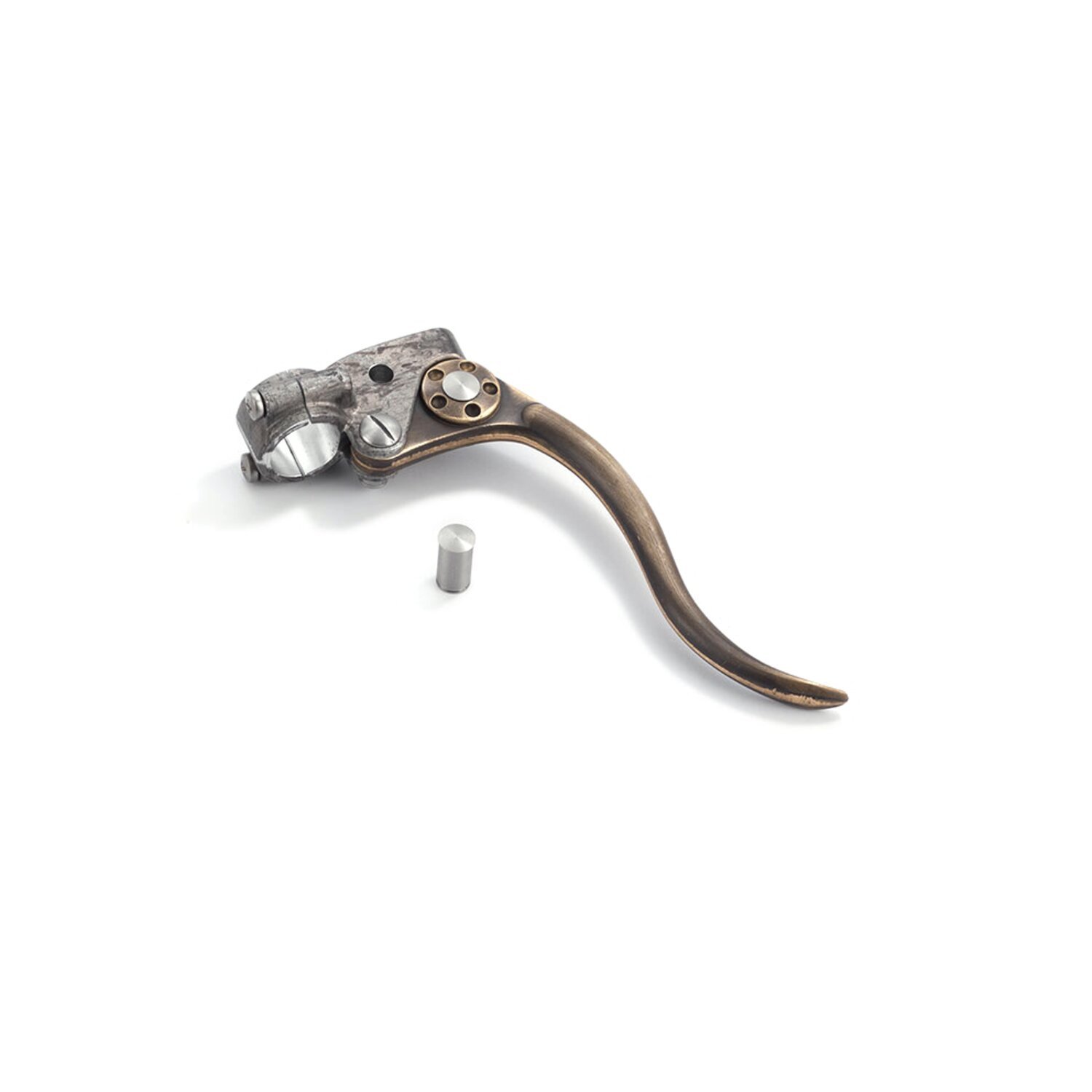 K-Tech, DeLuxe mechanical brake lever assembly. Brass/alu, Unpainted, Raw