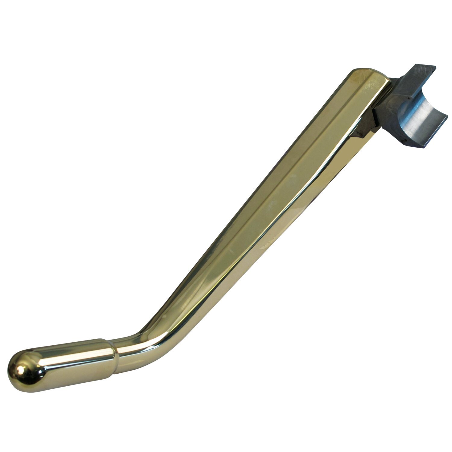 K-Tech, weld-on Diamond jiffy stand. Polished brass, Gold