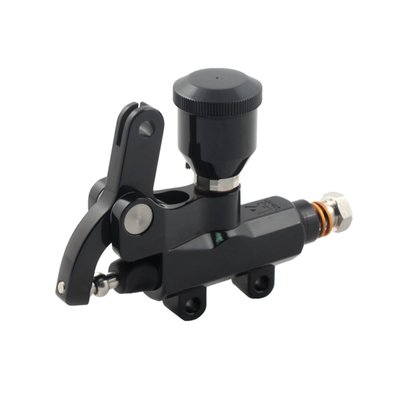 BILLET ALU; 14mm (9/16") piston; BLACK; with non-integrated fluid reservoir