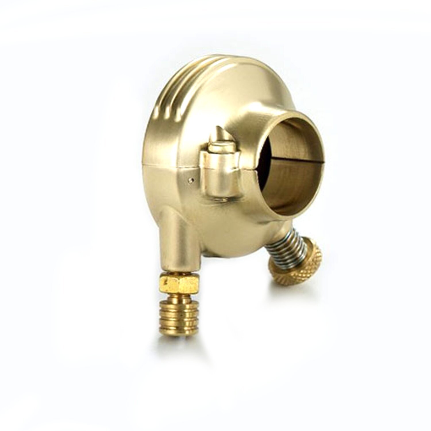 K-Tech DeLuxe external throttle housing. Satin brass, Bronze