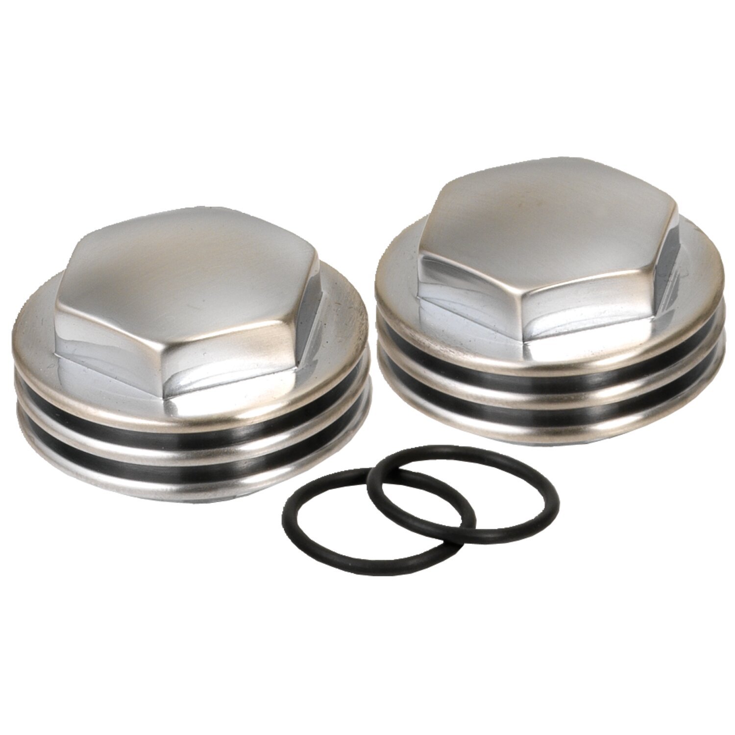 K-Tech, Knuckle rocker nuts. Finned, satin chrome finish