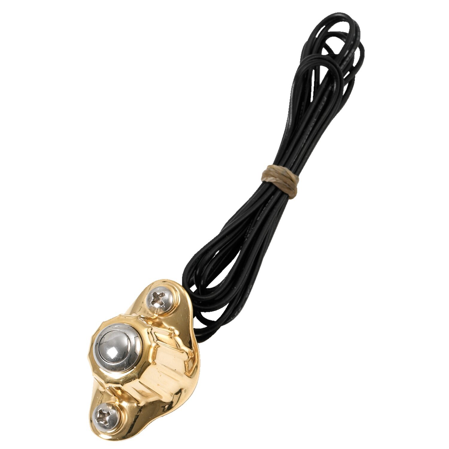 Kustom Tech, Deluxe handlebar switch. Single button, Polished